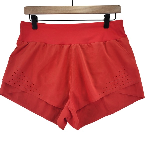 Joy Lab Pants - Joy Lab Women Red Athletic Shorts Laser Cut Perforated Layered Size Medium
